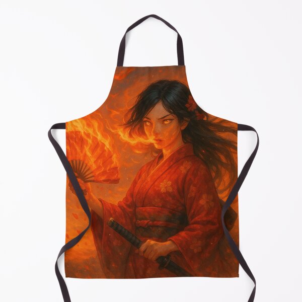 Item preview, Fire Bloom – The Blazing Geisha (Original Character) designed and sold by Treyyu.