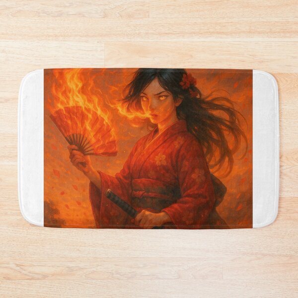 Item preview, Fire Bloom – The Blazing Geisha (Original Character) designed and sold by Treyyu.