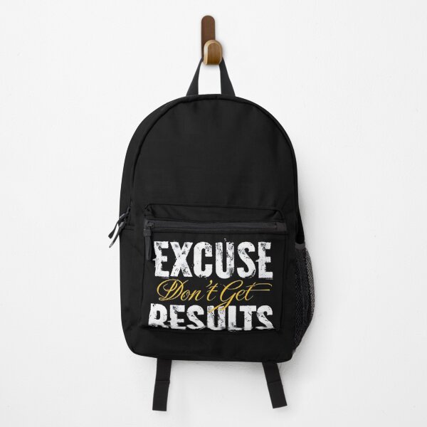 Item preview, Excuses Don’t Get Results – Bold Motivational Quote designed and sold by The-Daily-Drape.