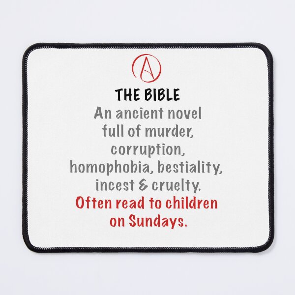 Item preview, Atheist Critique – The Bible: Ancient Novel Read to Children on Sundays designed and sold by Atheist-Heaven.