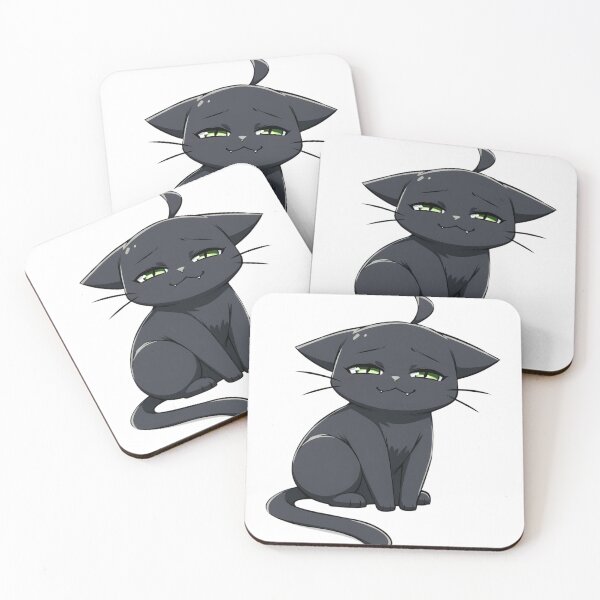 Item preview, Sad Vampire Cat – Cute Emo Black Kitty with Fangs designed and sold by veinmerch.