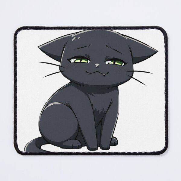 Item preview, Sad Vampire Cat – Cute Emo Black Kitty with Fangs designed and sold by veinmerch.