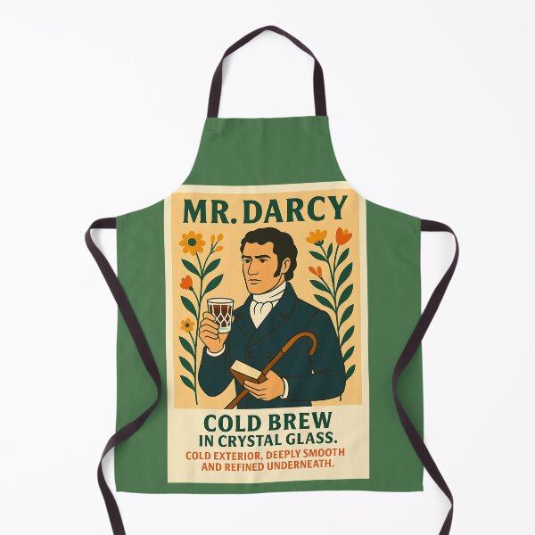 Item preview, Mr. Darcy as Cold Brew – Pride & Prejudice Literary Coffee Poster designed and sold by GlitchBaby.