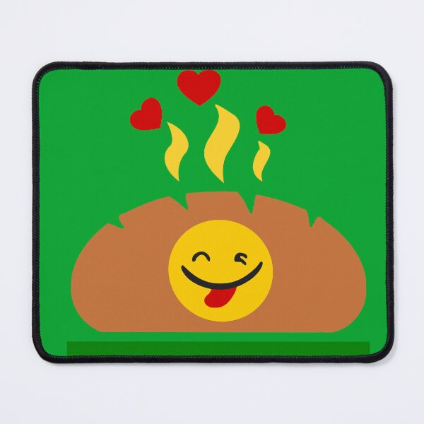 Item preview, Smiley Freshly Baked Bread with Tongue Out - Eat and Spread Fun and Love designed and sold by Fantabulous.