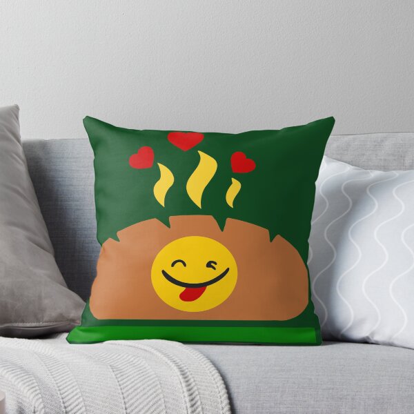 Item preview, Smiley Freshly Baked Bread with Tongue Out - Eat and Spread Fun and Love designed and sold by Fantabulous.