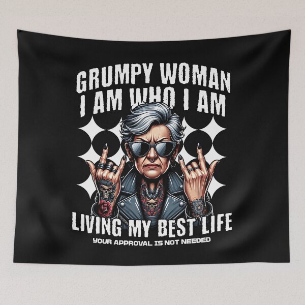 Item preview, Grumpy Woman Living My Best Life designed and sold by Belarte.shop.