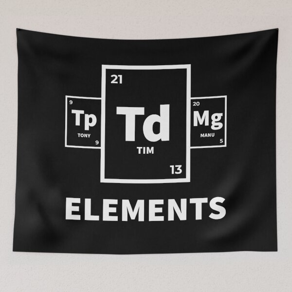 Item preview, Spurs Elements - Tim, Tony, and Manu designed and sold by DJLG210.