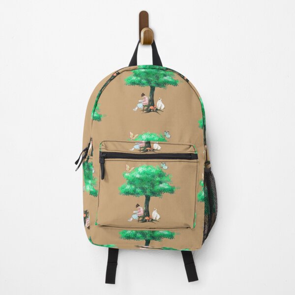 Item preview, Whimsical Nature Storybook Illustration , Reading Under the Whispering Tree . designed and sold by  StickAndStyle .