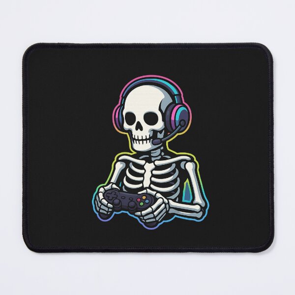 Item preview, Skeleton Gamer with Headphones and Controller | Cool Gaming Skeleton Art designed and sold by ColorSplash123.