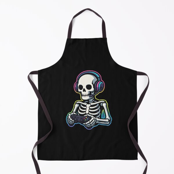 Item preview, Skeleton Gamer with Headphones and Controller | Cool Gaming Skeleton Art designed and sold by ColorSplash123.
