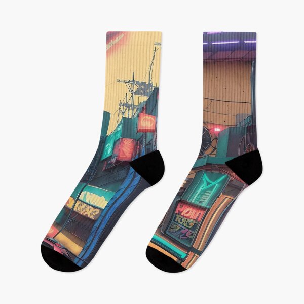 Item preview, Vibrant Cyberpunk Grunge Futuristic Abstract designed and sold by Esterlane.