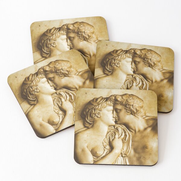 Item preview, Kissing couple sculpture in Bergello museum, most important collection in the world of Italian Renaissance sculpture. designed and sold by Paolo Modena Photography    -   Fine Italian Art.