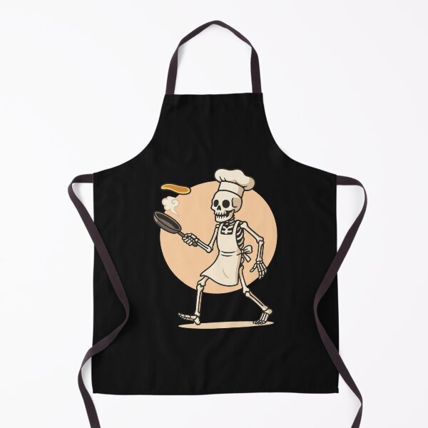 Item preview, Skeleton Chef Flipping Pancakes | Funny Cooking Skeleton Design designed and sold by ColorSplash123.