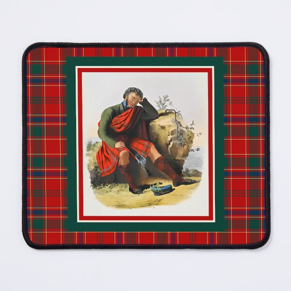 Item preview, Clan Munro Vintage Portrait Tartan Border designed and sold by plaidwerx.