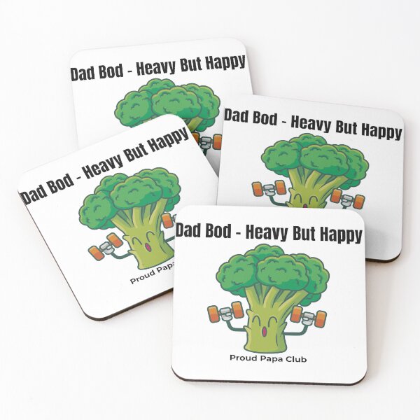 Item preview, Dad Bod – Heavy But Happy | Funny Broccoli Gym Design for Dads designed and sold by thoratsdesign.