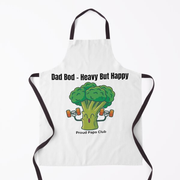 Item preview, Dad Bod – Heavy But Happy | Funny Broccoli Gym Design for Dads designed and sold by thoratsdesign.