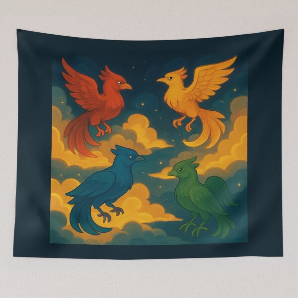 Item preview, Phoenix Birds Artwork designed and sold by Planetporridge.