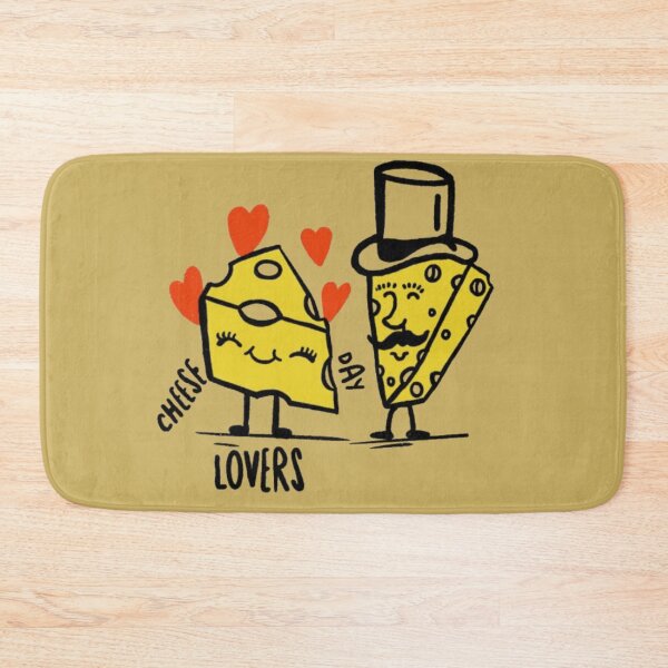 Item preview, Whimsical Cheese Lovers Couple Art . designed and sold by  StickAndStyle .
