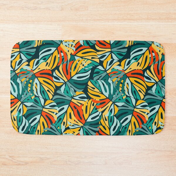 Item preview, "Tropical Monstera Leaf Pattern" . Vibrant Abstract Tropical Jungle Pattern . designed and sold by  StickAndStyle .