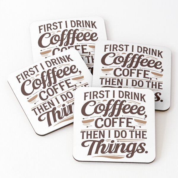 Item preview, First I Drink the Coffee designed and sold by SR8891.
