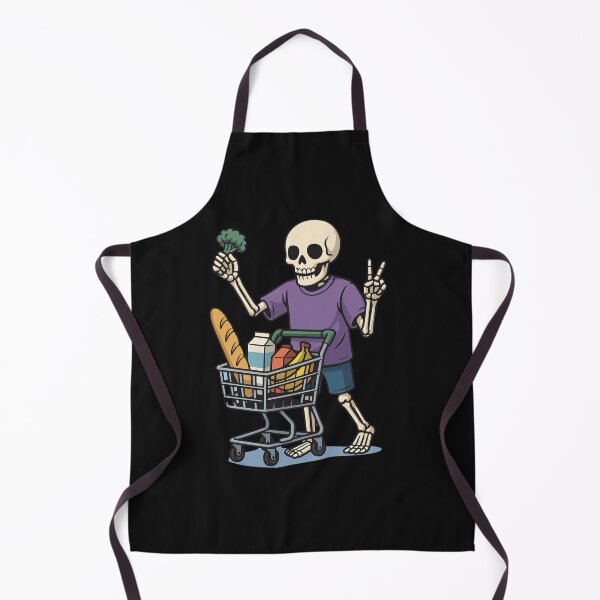 Item preview, Skeleton Doing Grocery Shopping | Funny Everyday Skeleton Art designed and sold by ColorSplash123.