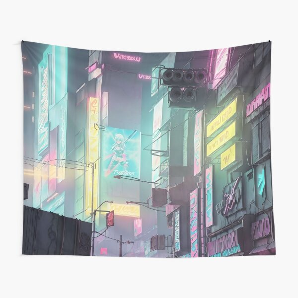 Item preview, Vivid Surge: Cyberpunk Cityscape designed and sold by Esterlane.