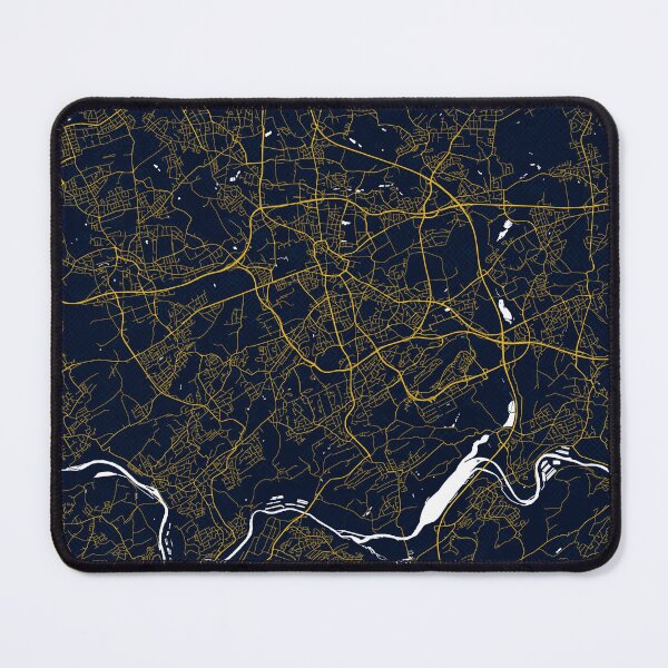 Item preview, Bochum City Map of Germany - Gold Art Deco designed and sold by deMAP.