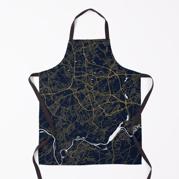 Item preview, Bochum City Map of Germany - Gold Art Deco designed and sold by deMAP.