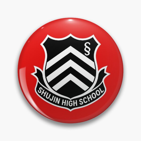 Item preview, Shujin Academy School Emblem (Black & White) designed and sold by Anime-Japan-Pro.