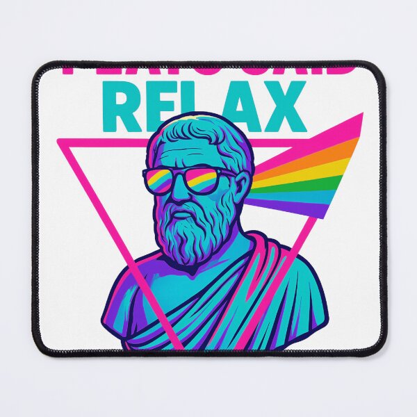 Item preview, Plato Said Relax – Retro Vaporwave Philosopher Pride Art designed and sold by veinmerch.