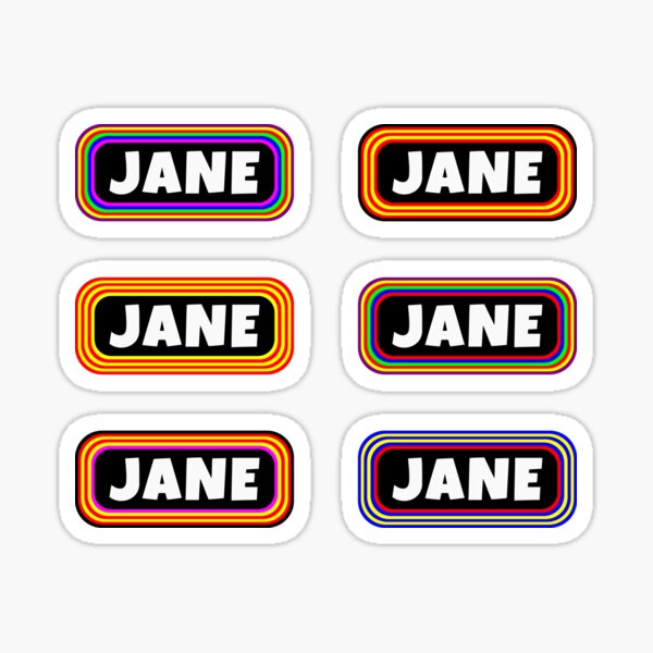 Item preview, Jane Sticker Pack designed and sold by glowdesigns.