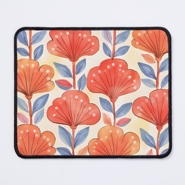 Item preview, Flower pattern in red designed and sold by QCena.