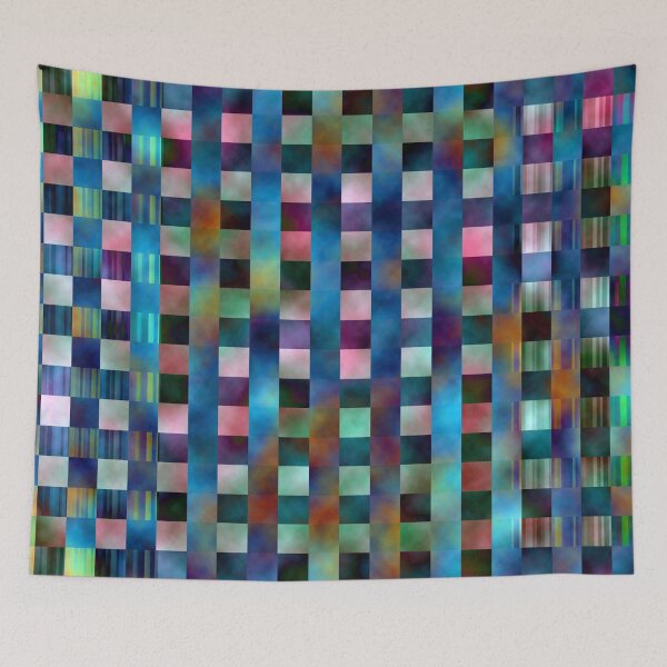 Item preview, Colored grid geometric expression designed and sold by Sigtrix.