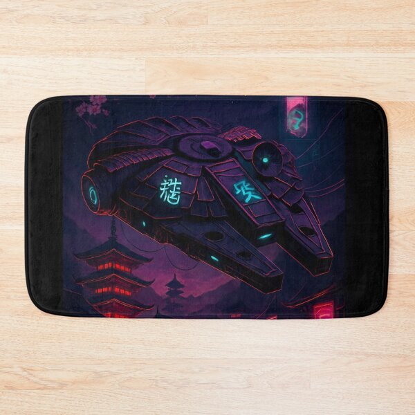 Item preview, Millennium Falcon Edo Drift – Cyberpunk Japan T-Shirt Design designed and sold by MitaBoo.