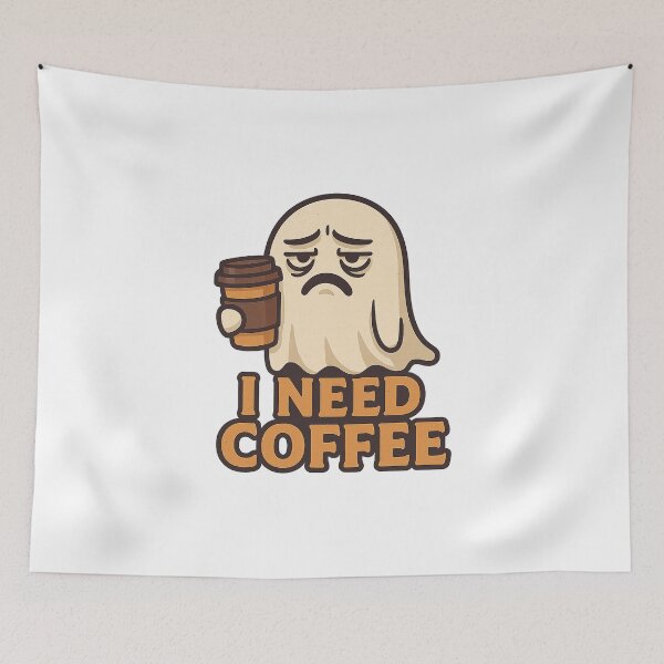 Item preview, Ghost Needs Coffee designed and sold by FBA.