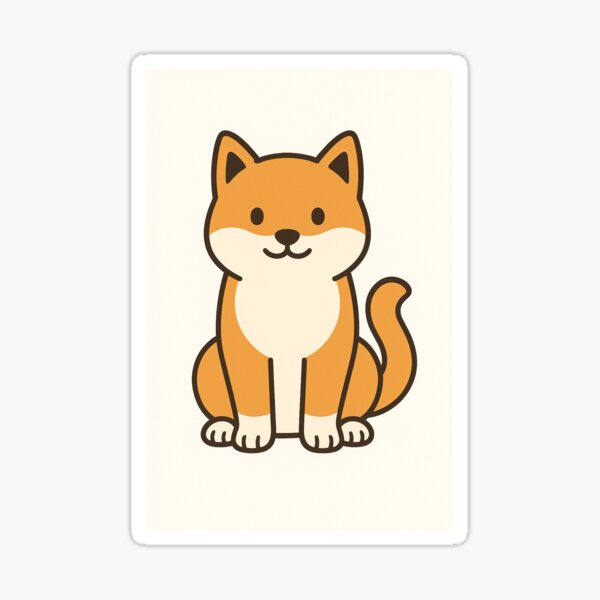 Item preview, Minimalist Shiba Inu Dog Illustration Design designed and sold by Grumpiest.
