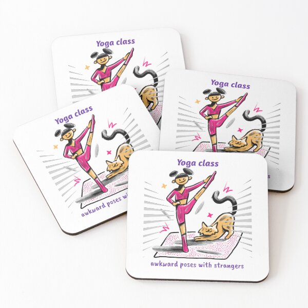 Item preview, Yoga class; awkward poses with strangers designed and sold by podas.