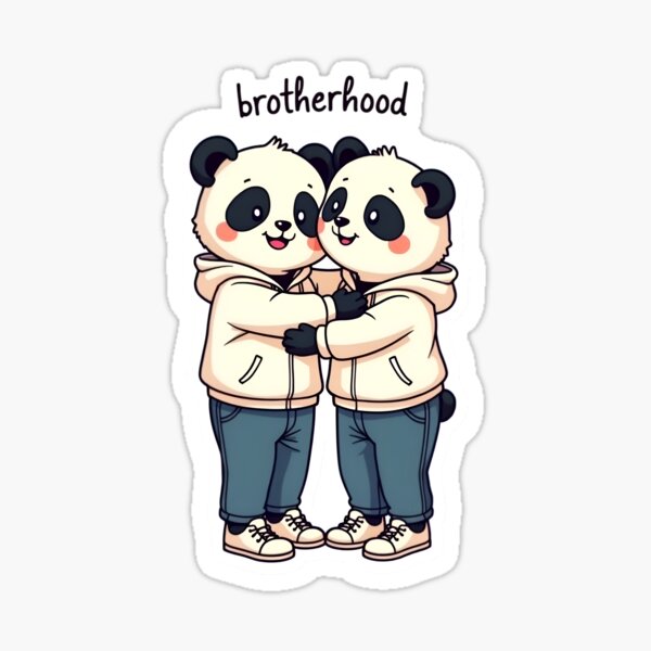 Item preview, Hugging Pandas designed and sold by digitalArtvibe.