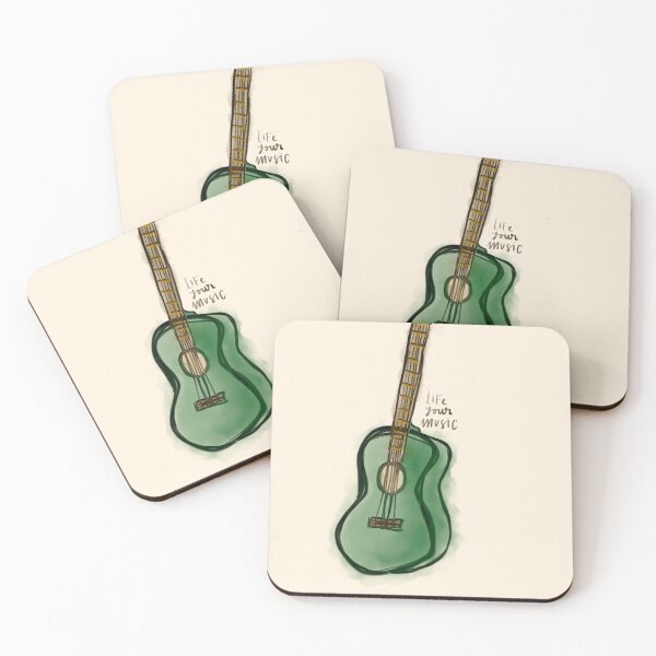 Item preview, aesthetic guitar drawing design designed and sold by MeowByte.
