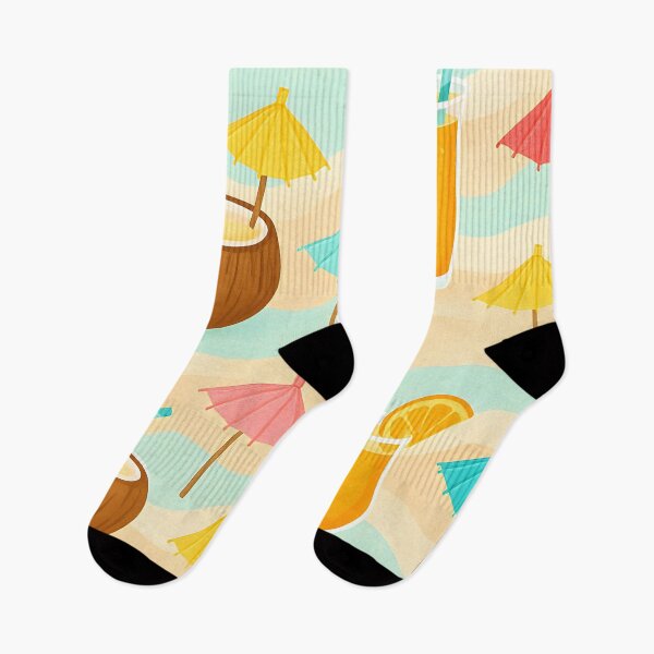 Item preview, Summer Tropical Drinks and Umbrellas Pattern designed and sold by SassyArtistry.