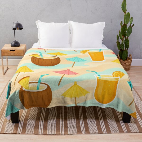 Item preview, Summer Tropical Drinks and Umbrellas Pattern designed and sold by SassyArtistry.