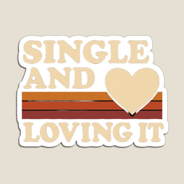 Item preview, Single and Loving It Retro Heart Pride Independence Design designed and sold by veinmerch.