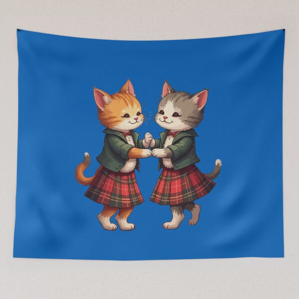 Item preview, Orange Cats Dancing Scottish Ceilidh Celebration designed and sold by taiche.