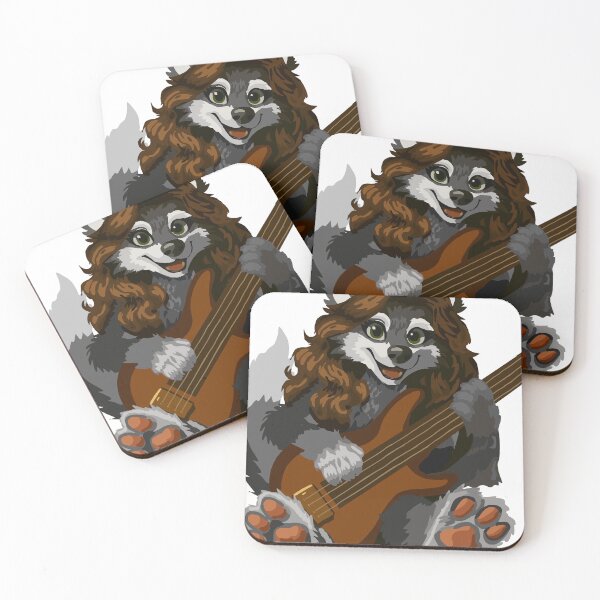 Item preview, Lil' Wolf Bassist designed and sold by KlakkDrawsStuff.