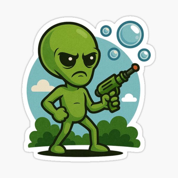 Item preview, Alien With Bubble dispenser designed and sold by Planetporridge.