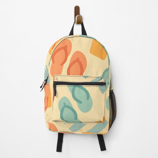 Item preview, Beach Essentials Pattern – Orange Aqua Yellow Sand designed and sold by SassyArtistry.