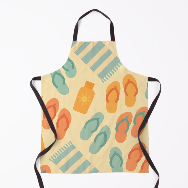 Item preview, Beach Essentials Pattern – Orange Aqua Yellow Sand designed and sold by SassyArtistry.