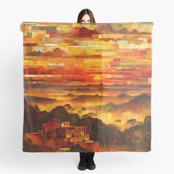 Item preview, Jungle Sun, Sacred Light | Amazon Sunrise Wall designed and sold by Stoneflower-Art.