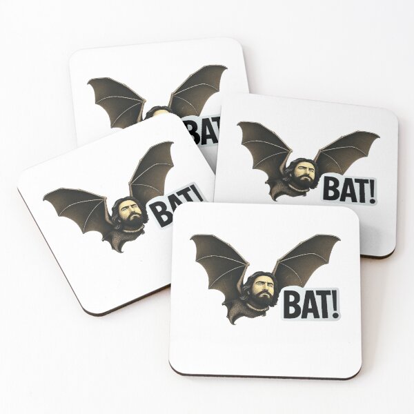 Item preview, Gothic Vampire Shouting “BAT!” – Funny Quote Sticker or Magnet designed and sold by ezuldeen48.