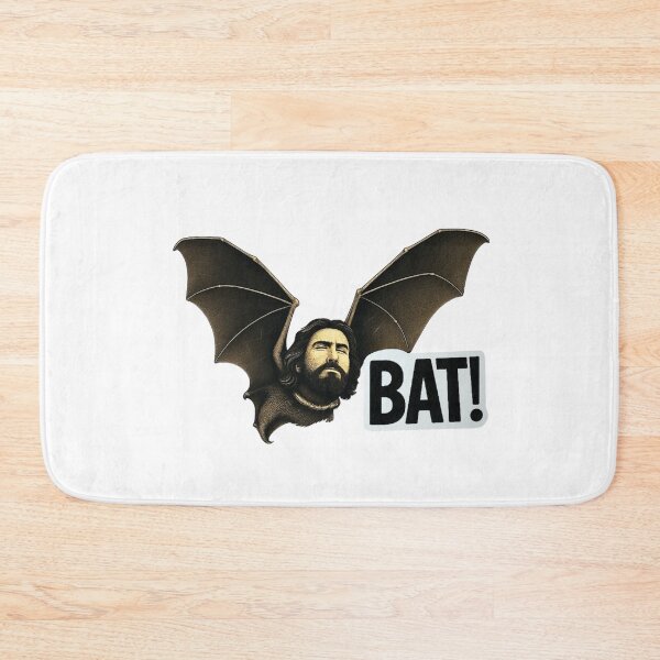 Item preview, Gothic Vampire Shouting “BAT!” – Funny Quote Sticker or Magnet designed and sold by ezuldeen48.